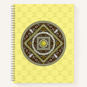 Carnet spiral de Gemini Mandala