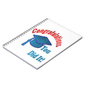 Carnet Spiral De Graduation Pour Les Étudiants De (Côté gauche)