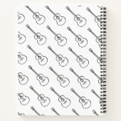 Carnet Spiral De Guitare Minimale À Main (Dos)