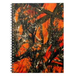 Carnet spiral de la branche orange