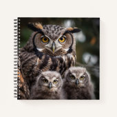 Carnet spiral de la famille Owl (Devant)