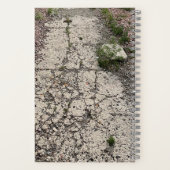 Carnet spiral de la feuille de pavé fissuré (Verso)