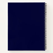Carnet spiral de la marine monogramme (Dos)