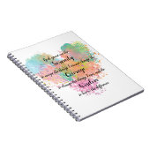 Carnet spiral de la prière de sérénité (Côté Droit)