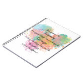 Carnet spiral de la prière de sérénité (Côté gauche)