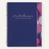 Carnet Spiral de l'enseignant Abstrait moderne bri (Devant)