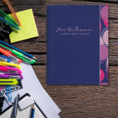 Carnet Spiral de l'enseignant Abstrait moderne bri