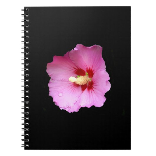 Carnet spiral de l'Hibiscus rose (Devant)