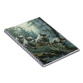 Carnet spiral de loups majestueux (Côté Droit)