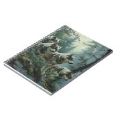 Carnet spiral de loups majestueux (Côté gauche)