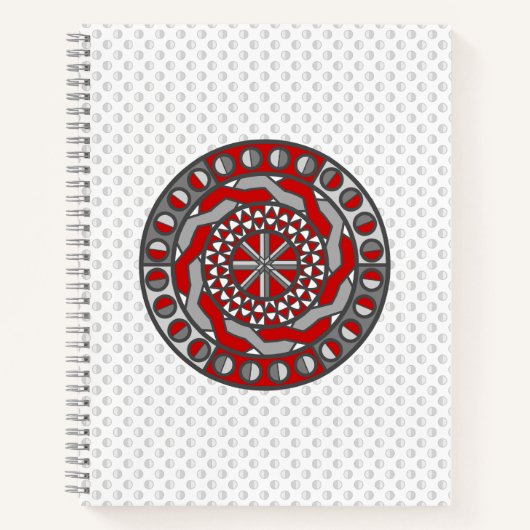 Carnet spiral de machines rouges (Devant)
