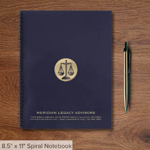 Carnet Spiral de marque pour les cabinets d'avocat