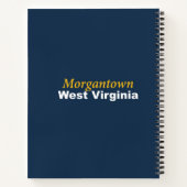 Carnet Spiral de Morgantown, Virginie-Occidentale (Dos)