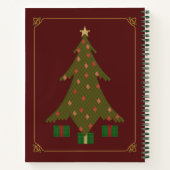 Carnet spiral de Noël doré (Dos)