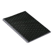 Carnet spiral de plaisir circulaire noire (Côté Droit)