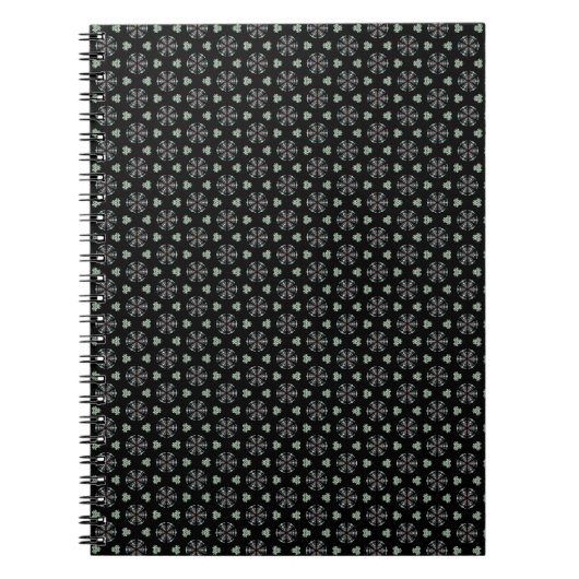 Carnet spiral de plaisir circulaire noire (Devant)
