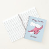 Carnet spiral de porc volant (Intérieur)