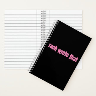 Carnet spiral de rach