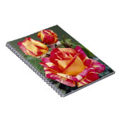 Carnet Spiral De Roses Jaunes Et Rose (Côté Droit)