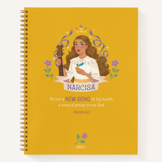 Carnet Spiral de Saint Narcisa de Jesús (Devant)