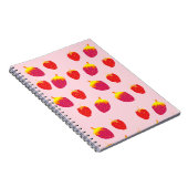 Carnet spiral de Straberries rouges (Côté Droit)