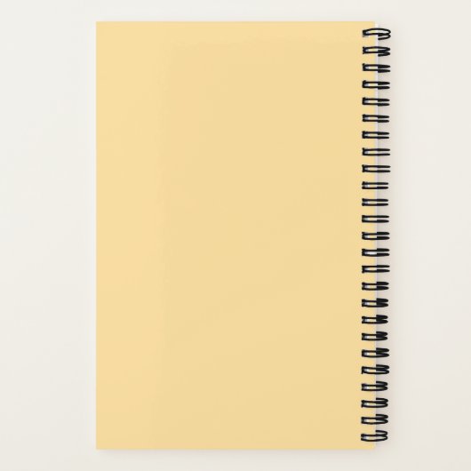 Carnet spiral de style collage avec R initial (Verso)