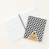 Carnet Spiral de style géométrique moderne (Intérieur)