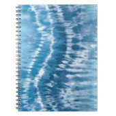 Carnet Spiral de teinture bleue (Devant)