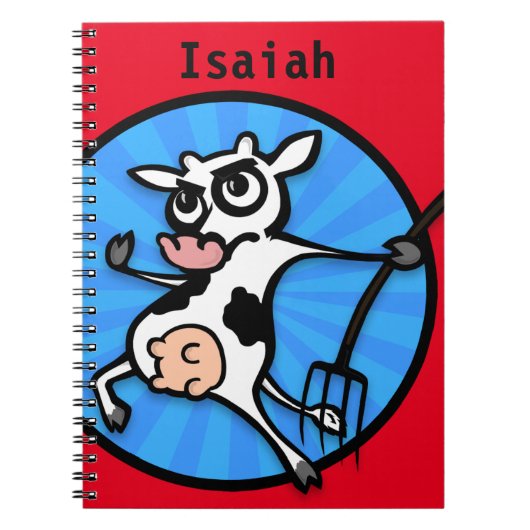 Carnet SPIRAL DE VACHE DE DESSIN FUNNY (Devant)