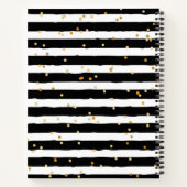 Carnet Spiral de vie de l'enseignant rose et noir (Dos)