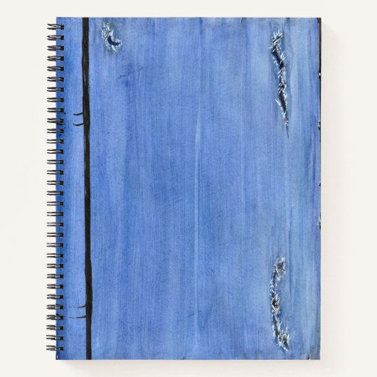 Carnet Spiral Denim déchiré (Devant)
