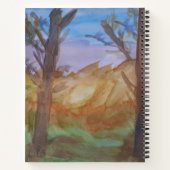 Carnet spiral des arbres du coucher du soleil (Dos)