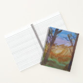 Carnet spiral des arbres du coucher du soleil (Intérieur)