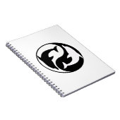 Carnet spiral des dauphins de Yin Yang (Côté Droit)