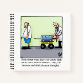 Carnet spiral d'Humour Médicale (Devant)