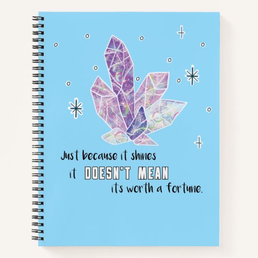 Carnet spiral diamant de Boho magique (Devant)