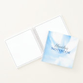 Carnet spiral d'impression bleu doux (Intérieur)