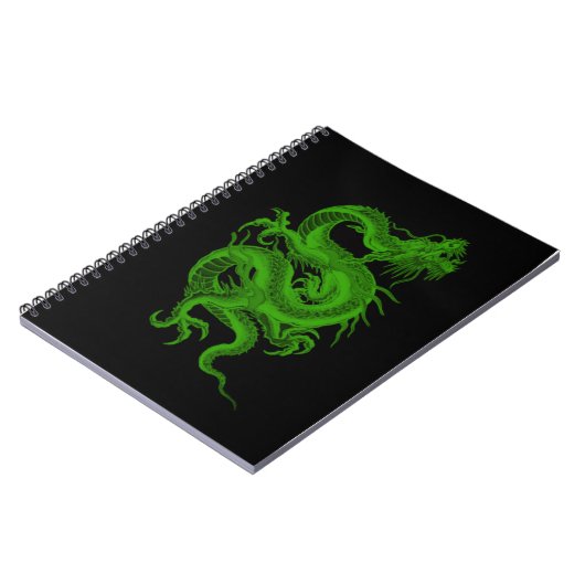 Carnet Spiral Draco Dragon Vert (Côté gauche)