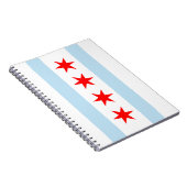 Carnet Spiral Drapeau De Chicago (Côté Droit)