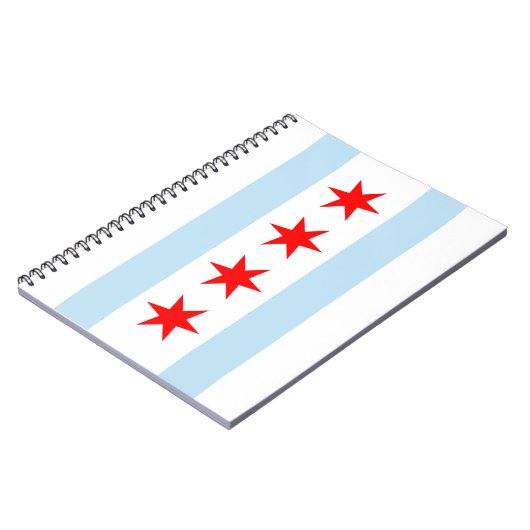 Carnet Spiral Drapeau De Chicago (Côté gauche)