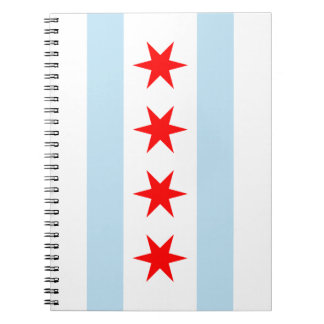 Carnet Spiral Drapeau De Chicago