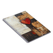 Carnet spiral du coeur de Boho (Côté Droit)