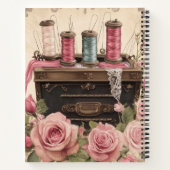 Carnet spiral du journal de couture (Dos)