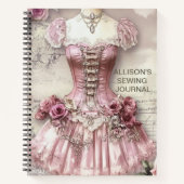 Carnet spiral du journal de couture (Devant)