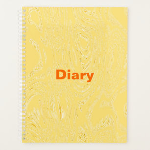 Carnet spiral du journal de glace jaune