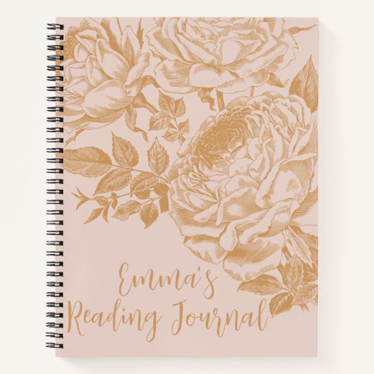 Carnet Spiral du journal de lecture (Devant)