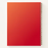 Carnet Spiral du journal prophétique personnalisé (Dos)