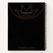 Carnet spiral du logo de la Couronne (Dos)