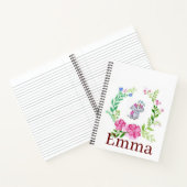 Carnet spiral éléphant floral (Intérieur)