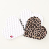 Carnet Spiral empreinte de léopard personnalisable (Intérieur)